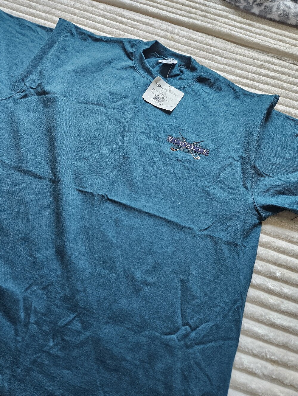 Vintage Jerzees Teal Short Sleeve Golf Graphic Tee